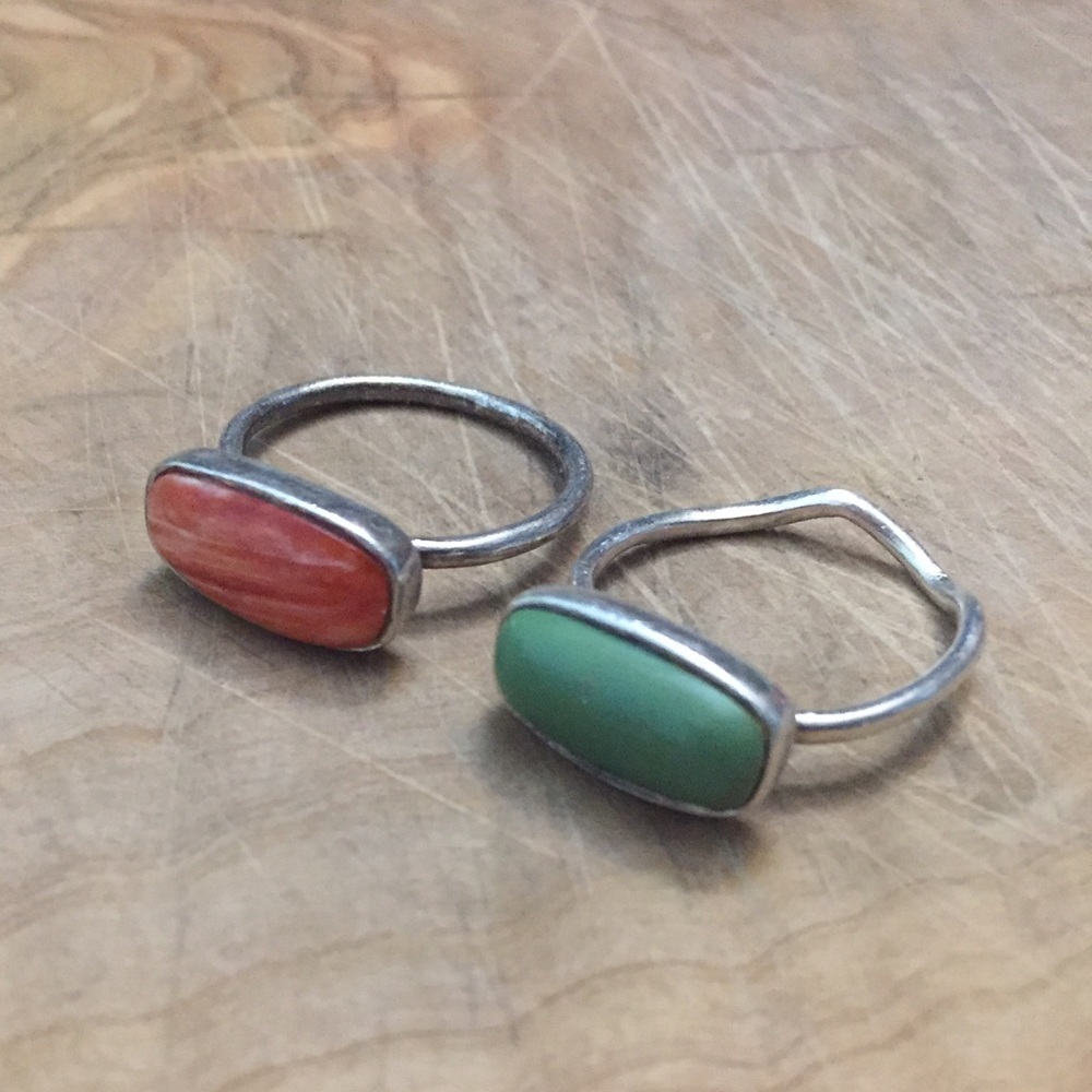 Vintage Peyote Bird Native American 925 rings